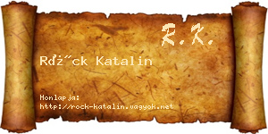 Röck Katalin névjegykártya